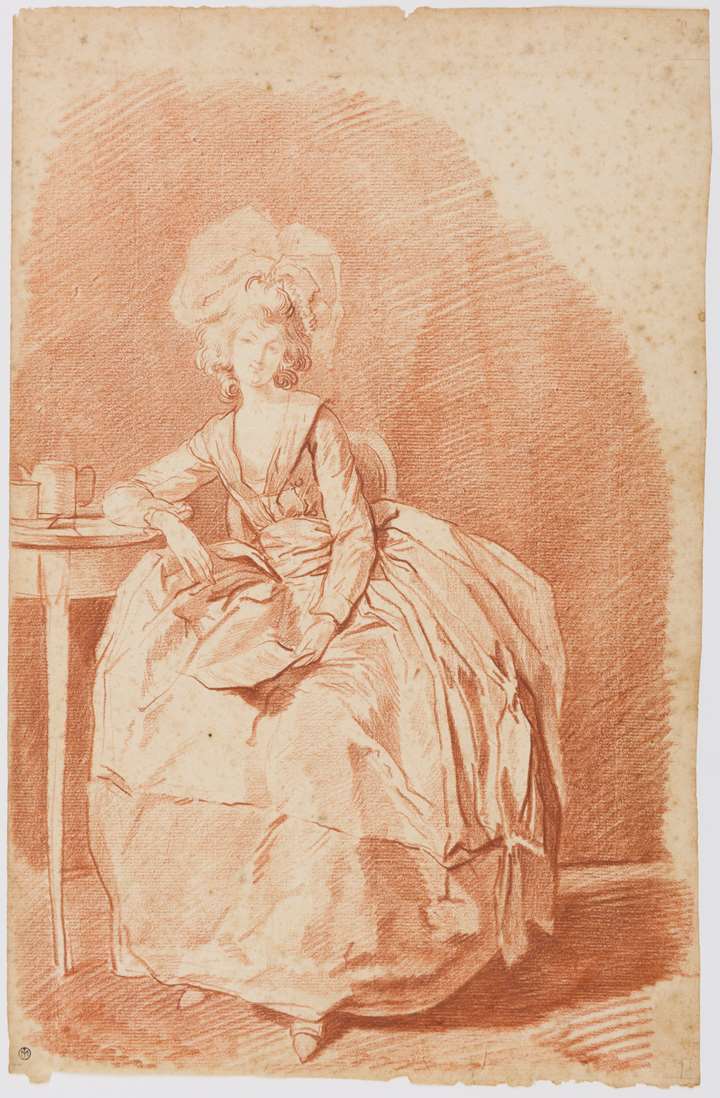A Young Woman Seated, Holding a Letter